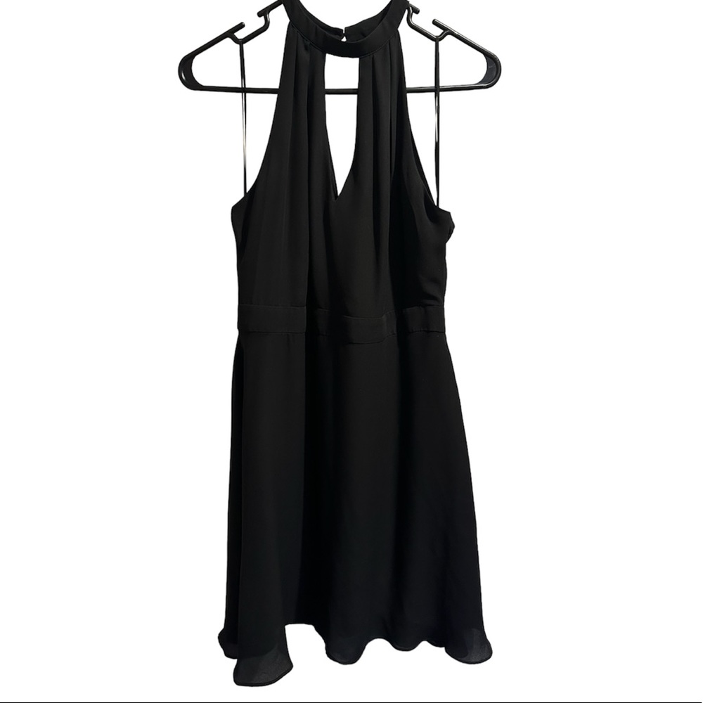Express Black Halter Dress